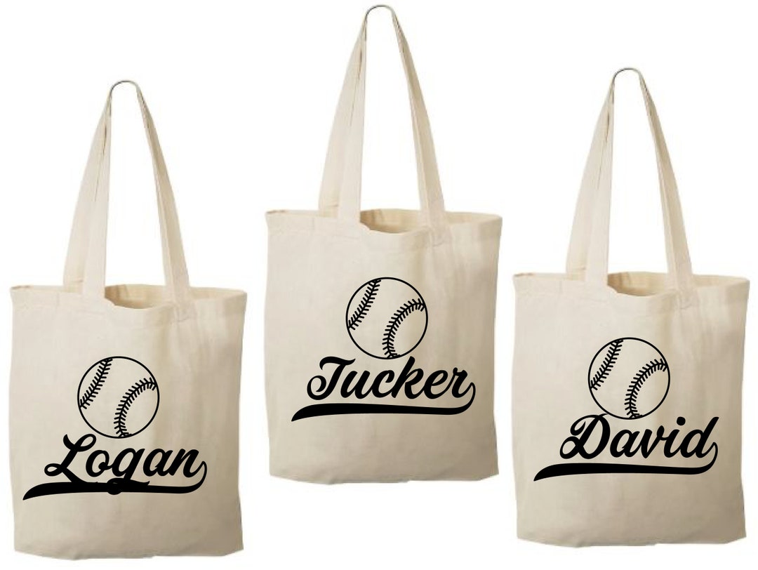 3 Baseball Treat Bags, Baseball Party Favor Bags, Baseball, Party Favor Bags, Baseball Gift Bags