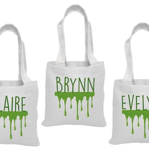 3 Slime Treat Bags, Slime Party Favor Bags, Slime Party Favors, Party Favor Bags, Slime Party Decor, Slime Party, Slime Party Bags, Slime