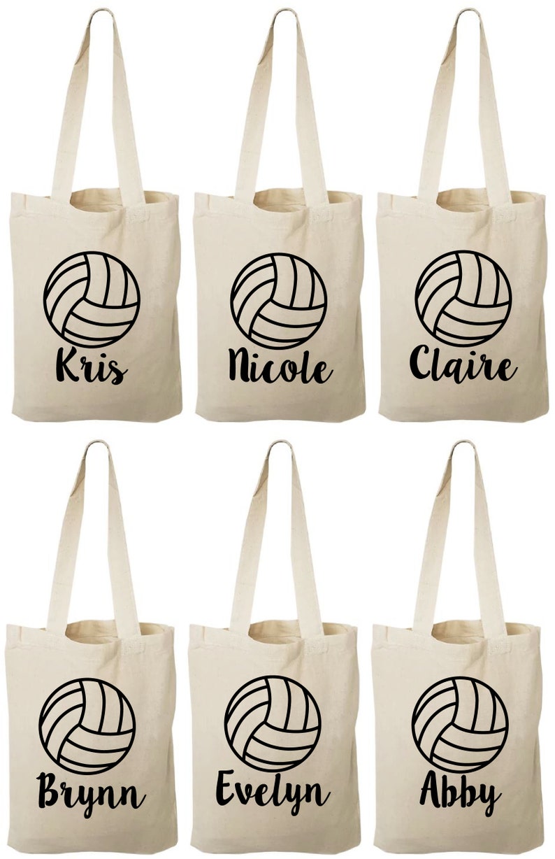 6 Volleyball Treat Bags Volleyball Party Volleyball Party Etsy