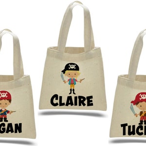 3 Pirate Party Favor Bags, Pirate Treat Bags, Pirate Gift Bags, Pirate Party Bag, Pirate Party, Pirate Party Bags, Pirate Party Favors, Bags