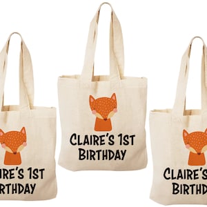 3 Fox Party Favor Bags, Fox Party Favors, Party Favor Bags, Fox Goodie Bags, Fox Party Decor, Fox Treat Bags, Fox Party, Fox Bags, Fox Bags