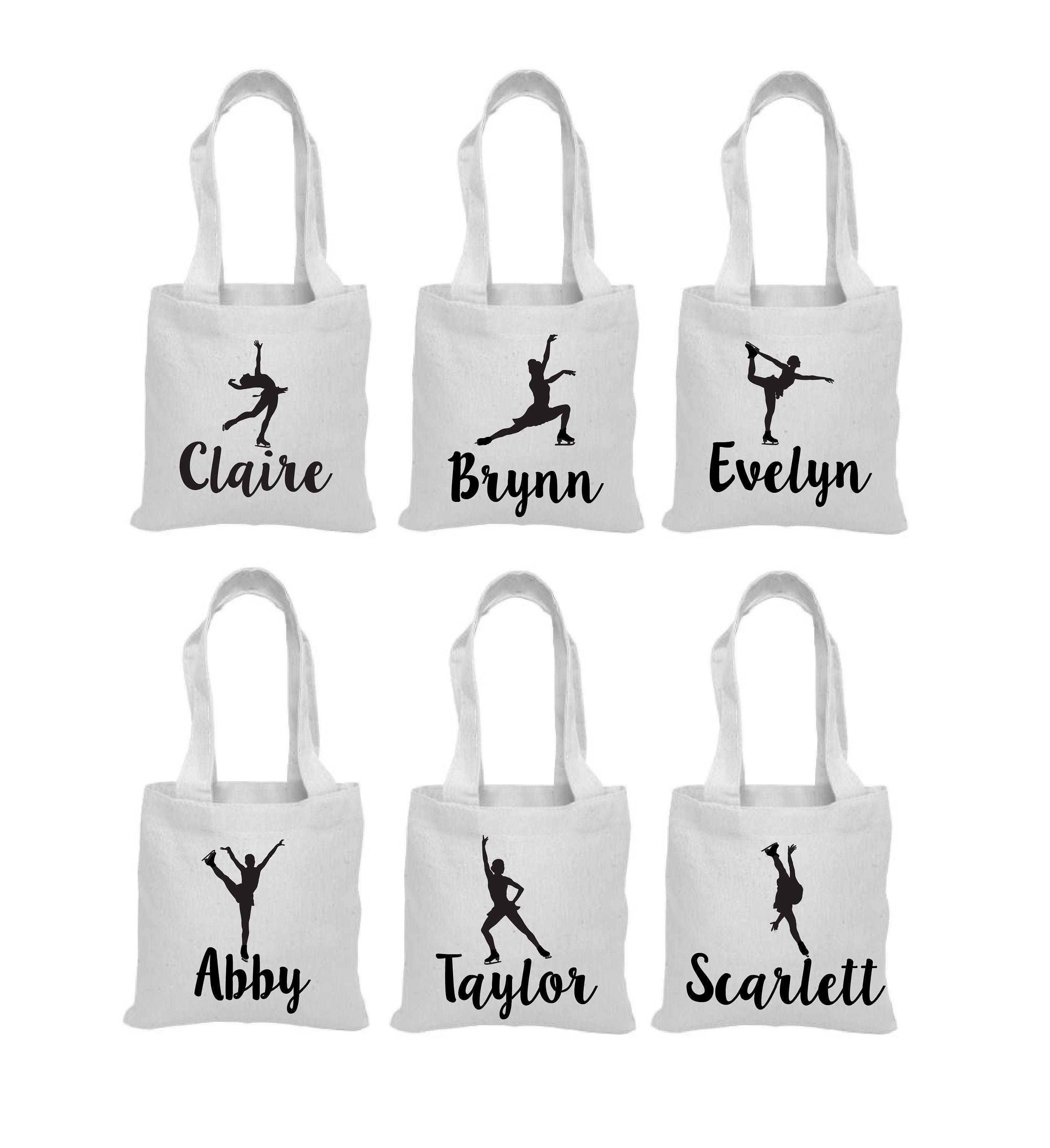 6 Ice Skate Party Favor Bags Ice Skating Party Favors Party Etsy