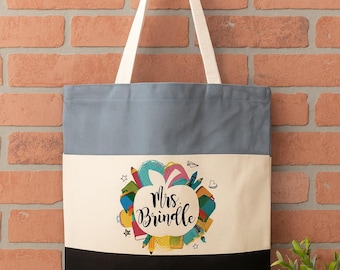 Teacher Gift - Personalized Teacher Tote Bag