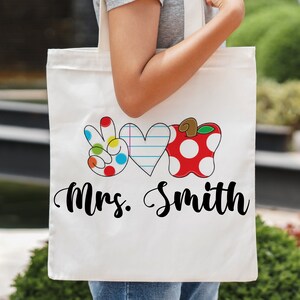 Personalisierte Lehrer Tragetasche, Lehrer Geschenk, Lehrer Tote, Lehrer Wertschätzung, Lehrer Versorgung Tasche, Lehrer, Tasche, Lehrertasche, personalisiert