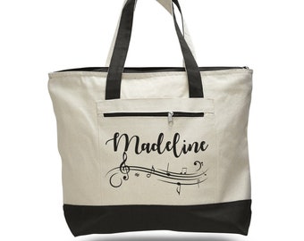 Music Tote Bag, Musician Gift, Piano Book Tote, Music Bag, Piano Bag, Musician, Musician Tote Bag, Bag, Personalized, Custom, Tote, Tote Bag