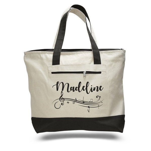 Music Tote Bag, Musician Gift, Piano Book Tote, Music Bag, Piano Bag, Musician, Musician Tote Bag, Bag, Personalized, Custom, Tote, Tote Bag