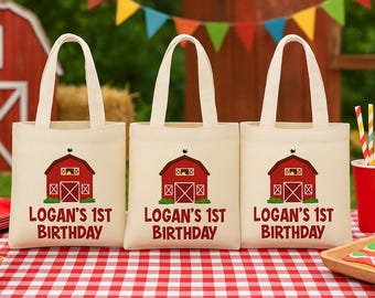Barnyard Farm Animals Party School Field Trip Treat Favor Gift Bags ...