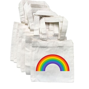 Sacchetti per dolcetti arcobaleno, Sacchetti per bomboniere arcobaleno, Bomboniere arcobaleno, Sacchetti per feste arcobaleno, Decorazioni per feste arcobaleno, Festa arcobaleno, Sacchetti arcobaleno