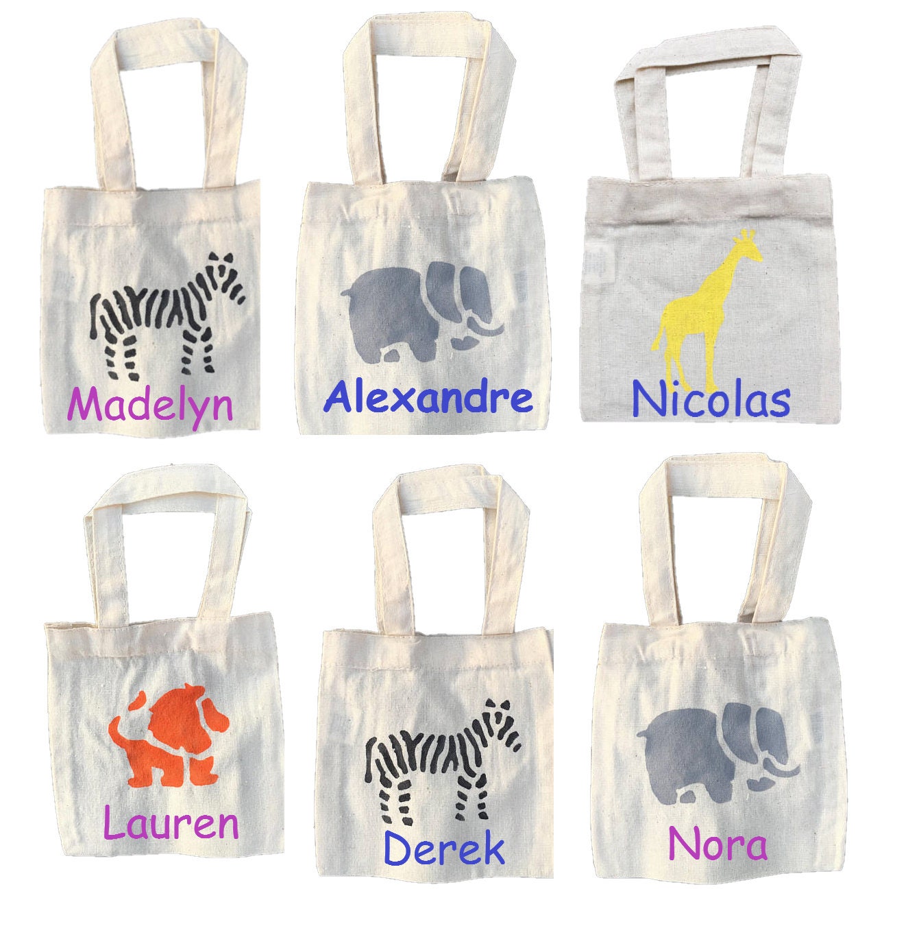 Custom Zoo Treat Bags Zoo Party Favor Bags Zoo Party Favors Etsy
