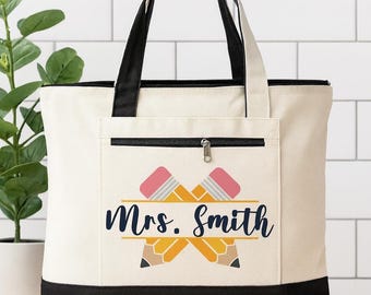 Cadeau pour professeur - Tote bag personnalisé pour professeur