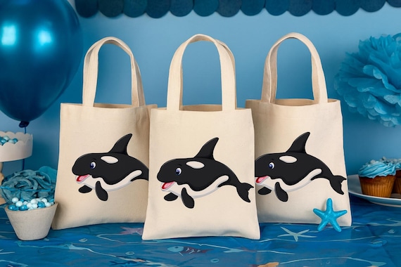 Orca Birthday Party Favor Bags, Set of 3 - Etsy