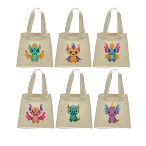 6 Dragon Party Favor Bags, Dragon, Treat Bags, Dragon Party Favors, Dragon Treat Bag, Party Favor Bags, Dragon Party Bags, Dragon Goody Bags