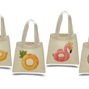 4 Pool-Party-Geschenktüten, Pool-Partybevorzugungen, Pool-Party-Leckerei-Taschen, Pool-Partybevorzugungen, Mitbringsel-Taschen, Pool-Leckerei-Taschen, Pool-Party, Pool-Tasche