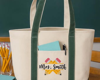 Teacher Gift - Personalized Teacher Tote Bag