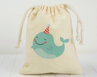 Whale Treat Bags, Whale Party Favor Bags, Whale Goodie Bags, Whale, Whale Party, Whale Party Bags, Whale Gift Bags, Under the Sea Party, Bag