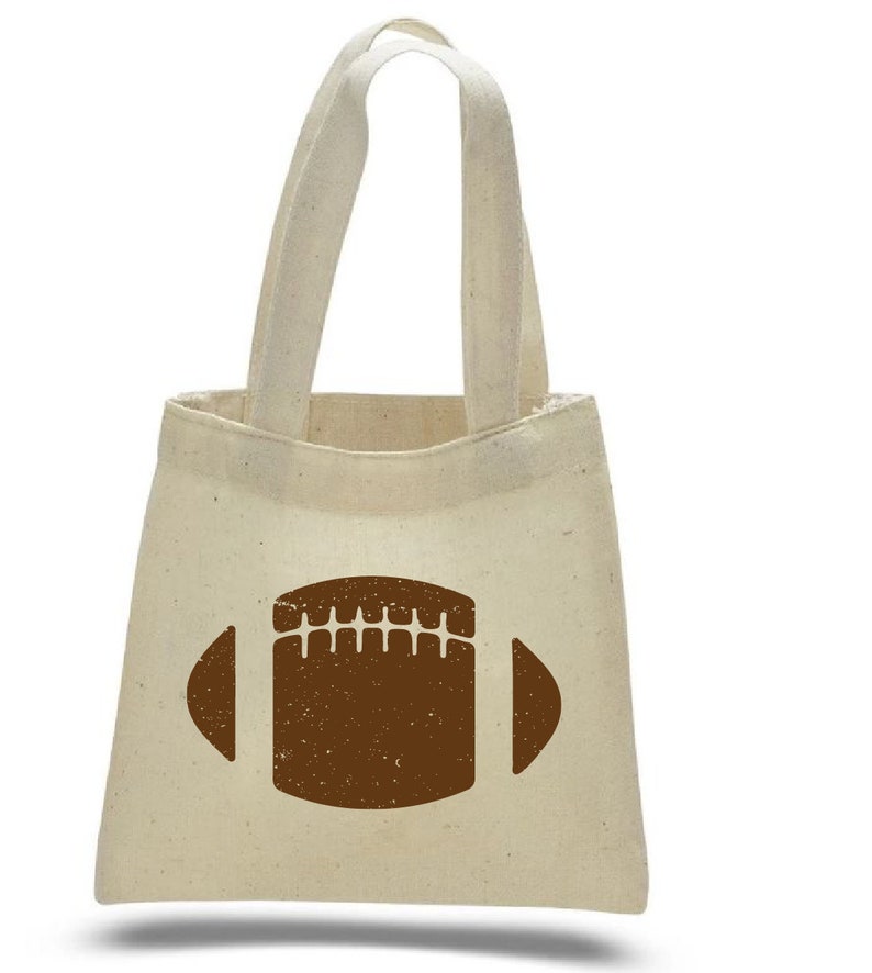 6 Football Treat Bags Football Party Favor Bags Football Etsy