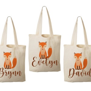 3 Fox Party Favor Bags, Fox Party Favors, Party Favor Bags, Fox Goodie Bags, Fox Party Decor, Fox Treat Bags, Fox Party, Fox Bags, Fox Bags