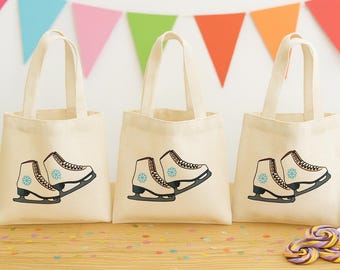 Ice Skate Party Favor Bags - Set of Three Bags