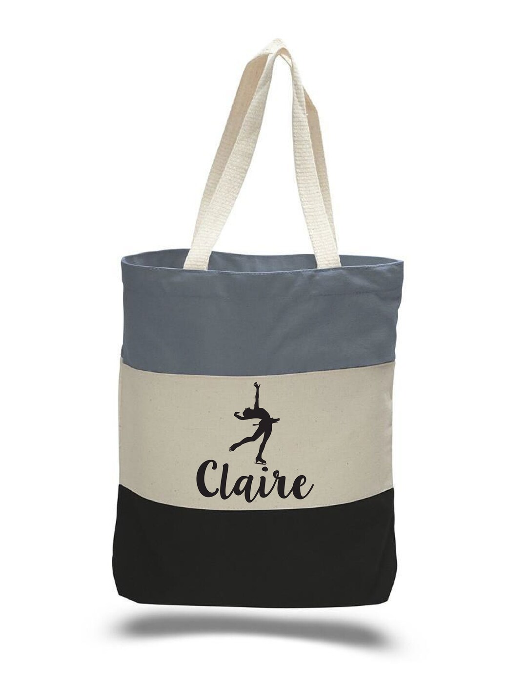 Ice Skating Tote Bag, Ice Skater Gift, Ice Skate Tote, Ice Skating