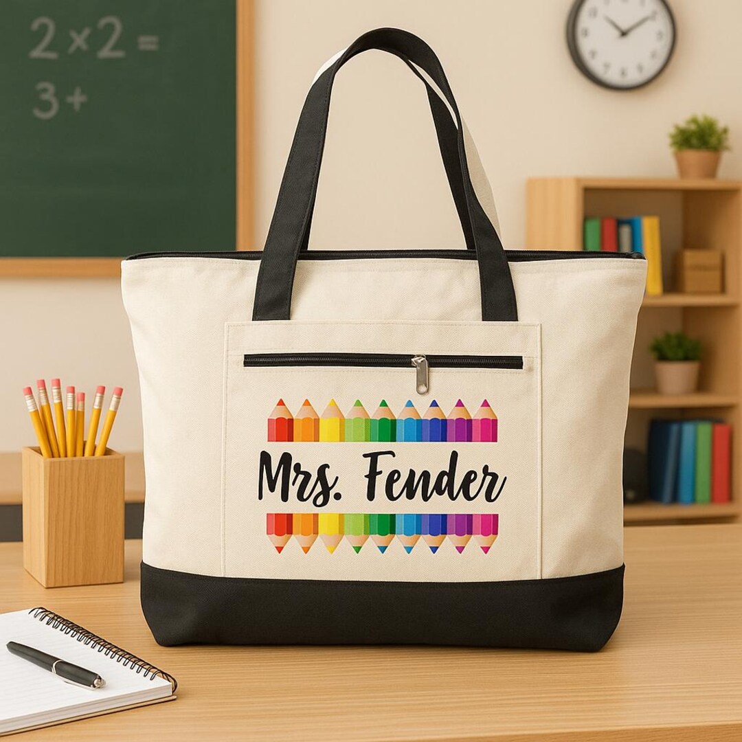 Teacher Gift - Personalized Teacher Tote Bag - Etsy