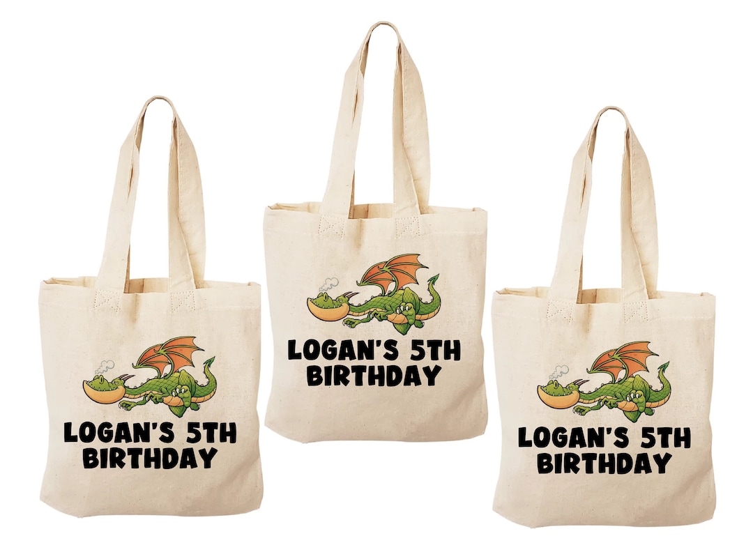 3 Dragon Treat Bags, Dragon Gift Bags, Dragon Party, Dragon Goodie Bags