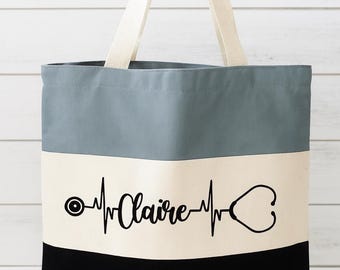 Personalized Nurse Tote Bag