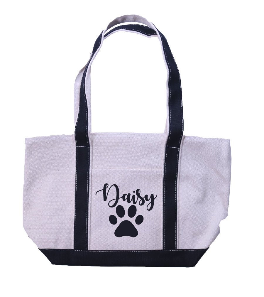 canvas dog tote