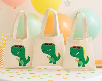 Dinosaur Party Favor Bags - Set of Three Bags