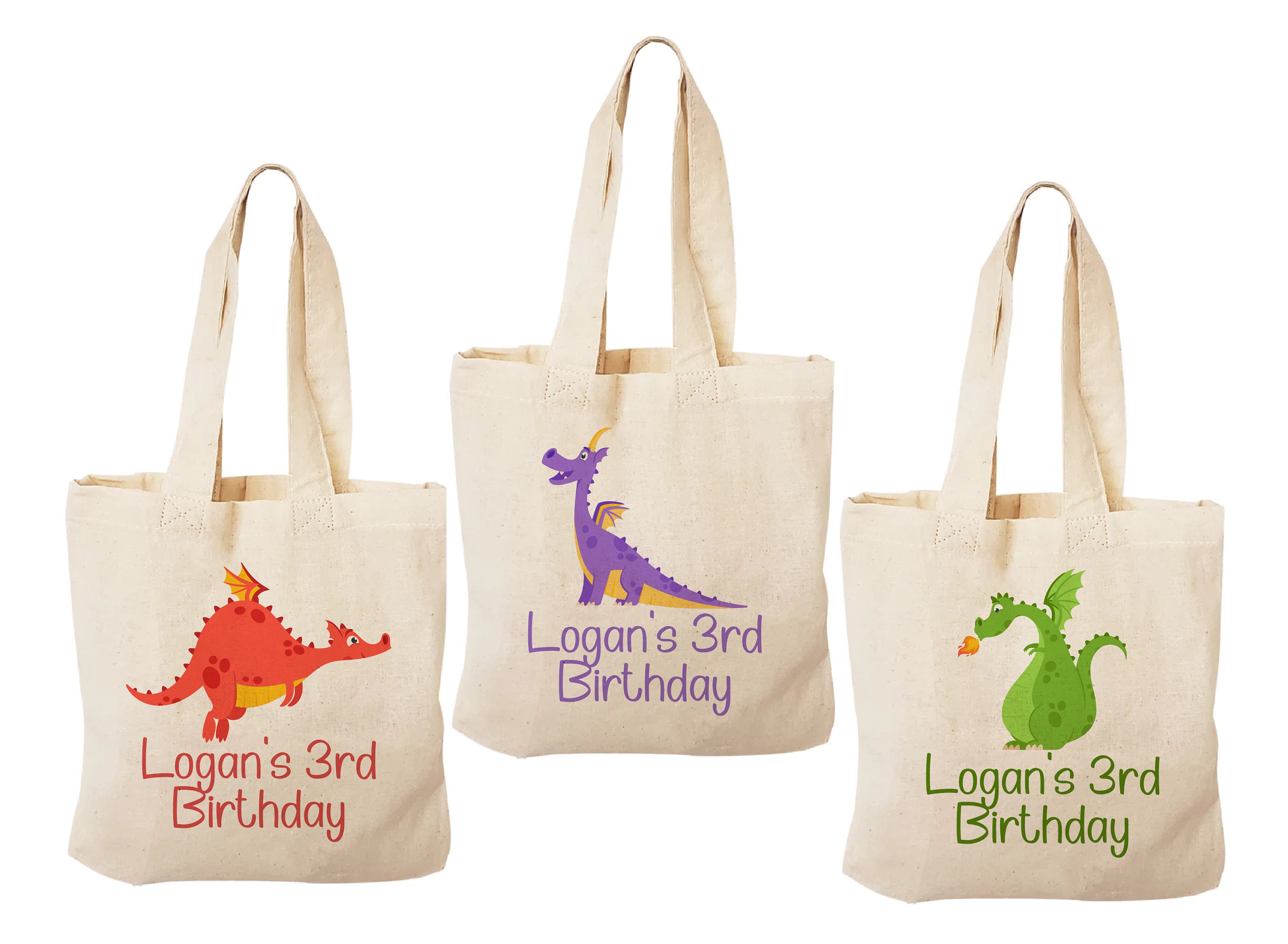 3 Dragon Treat Bags, Dragon Gift Bags, Dragon Party, Dragon Goodie Bags, Dragon Bags, Dragon, Dragon Party Favor Bags, Party Bags, Treat Bag
