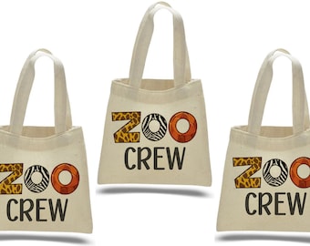 3 Zoo Crew Treat Bags, Zoo Treat Bags, Zoo Crew Bags, Zoo Party Favors, Treat Bags, Party Favor Bags, Jungle Party, Gift Bags, Party Bags