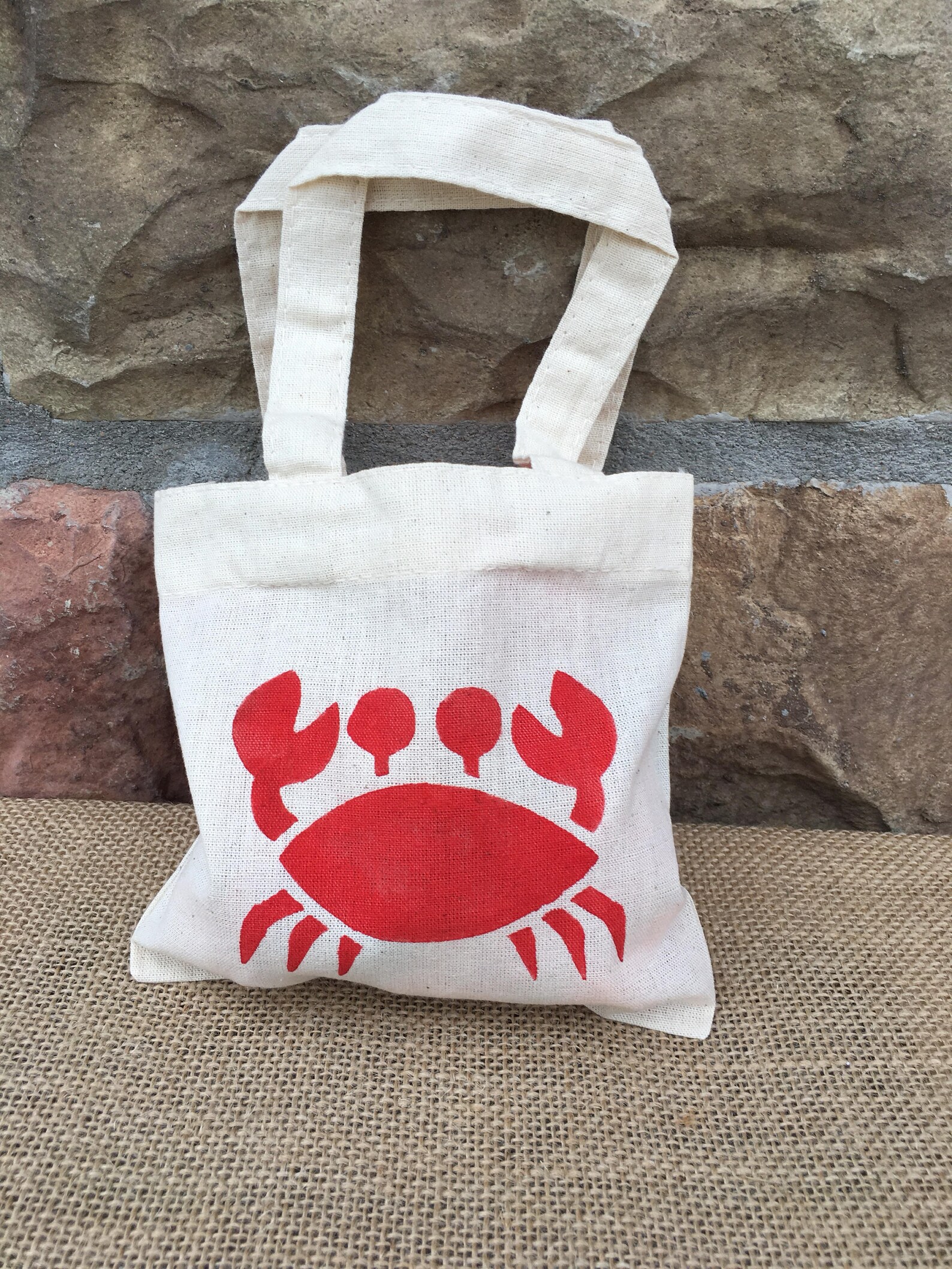 Crab Party Favor Bags Beach Party Favors Party Favor Bags Etsy