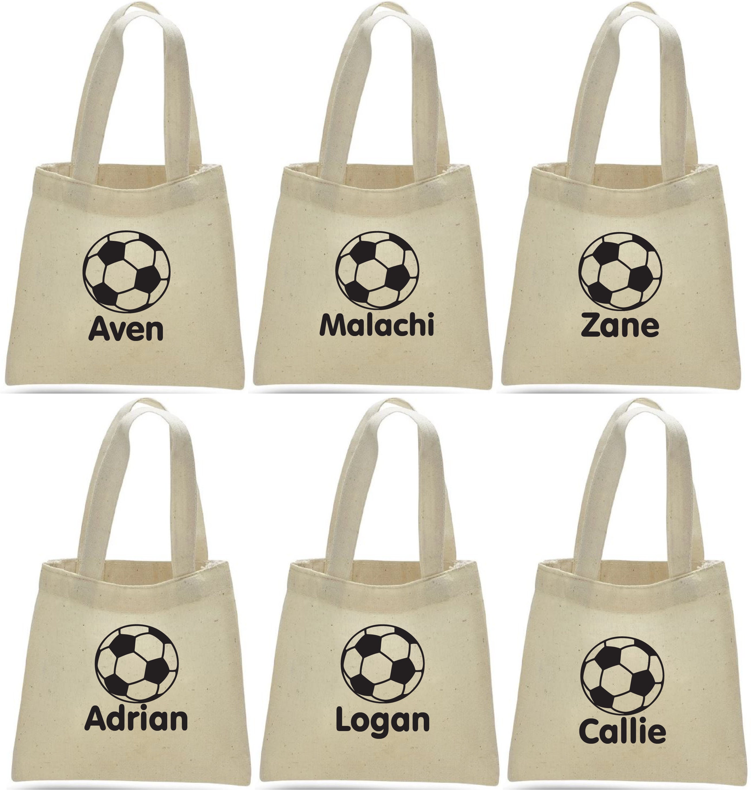 6 Soccer Treat Bags Soccer Party Soccer Party Favor Bags Etsy