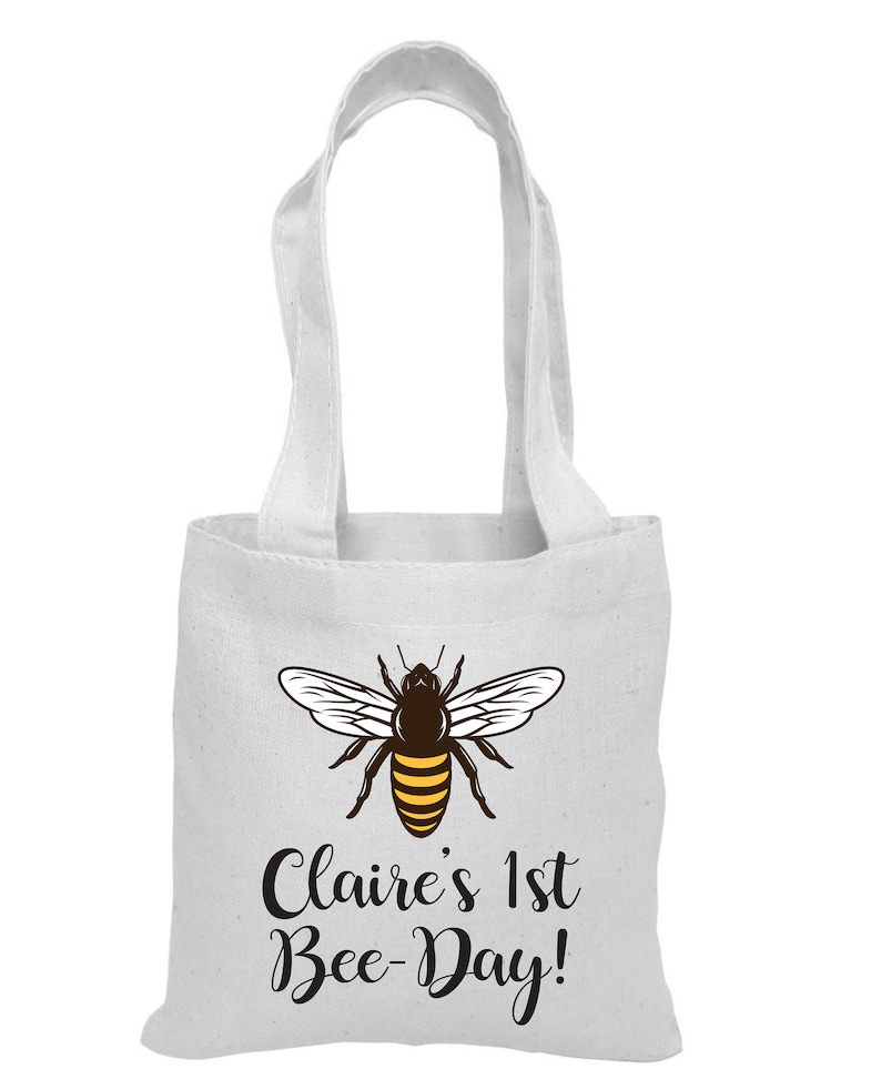 Bee-Day 6 Bee Party Favor Bags Bee Party Bee Party Favors Party Favor Bags Cotton Party Bags Bags Bee Party Favors Bee Treat Bags