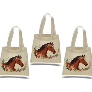 3 Horse Party Favor Bags, Pony Treat Bags, Pony Gift Bags, Pony Party Favors, Pony Bags, Party Favor Bags, Horse, Gift Bag, Horse Party Bag