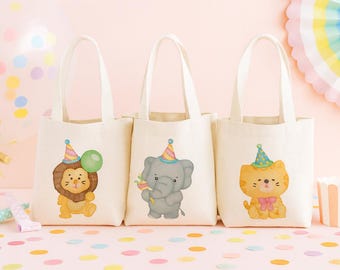 Animal Party Favor Bags - Set of Three Bags