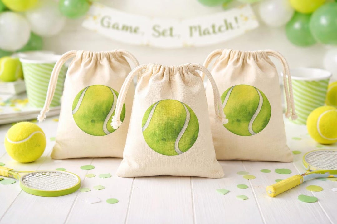 Tennis Party Favor Treat Goodie Bags - Etsy
