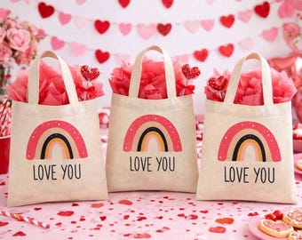 Sacchetti per bomboniere di San Valentino - Set di tre sacchetti