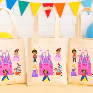 Prince & Princess Castle Party Favor Bags - Sold Individually