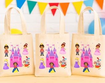 Bolsas de recuerdo para fiestas con forma de castillo de príncipe y princesa - Se venden por unidad