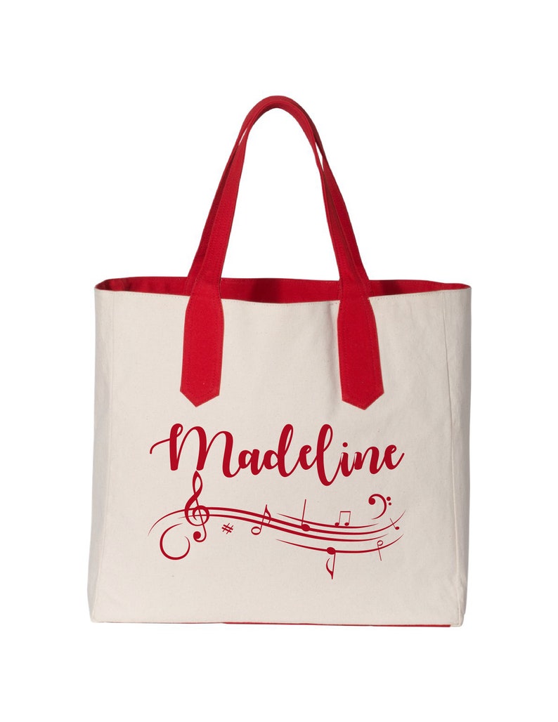 Custom Music Tote Music Tote Piano Book Tote Bag Etsy