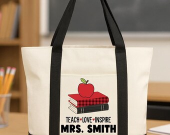 Cadeau pour professeur - Tote bag personnalisé pour professeur