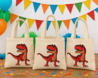 Dinosaur Party Favor Bags - Set of Three Bags