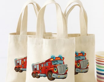 Feuerwehrauto Baumwolltaschen, Feuerwehrmann Party Dekor