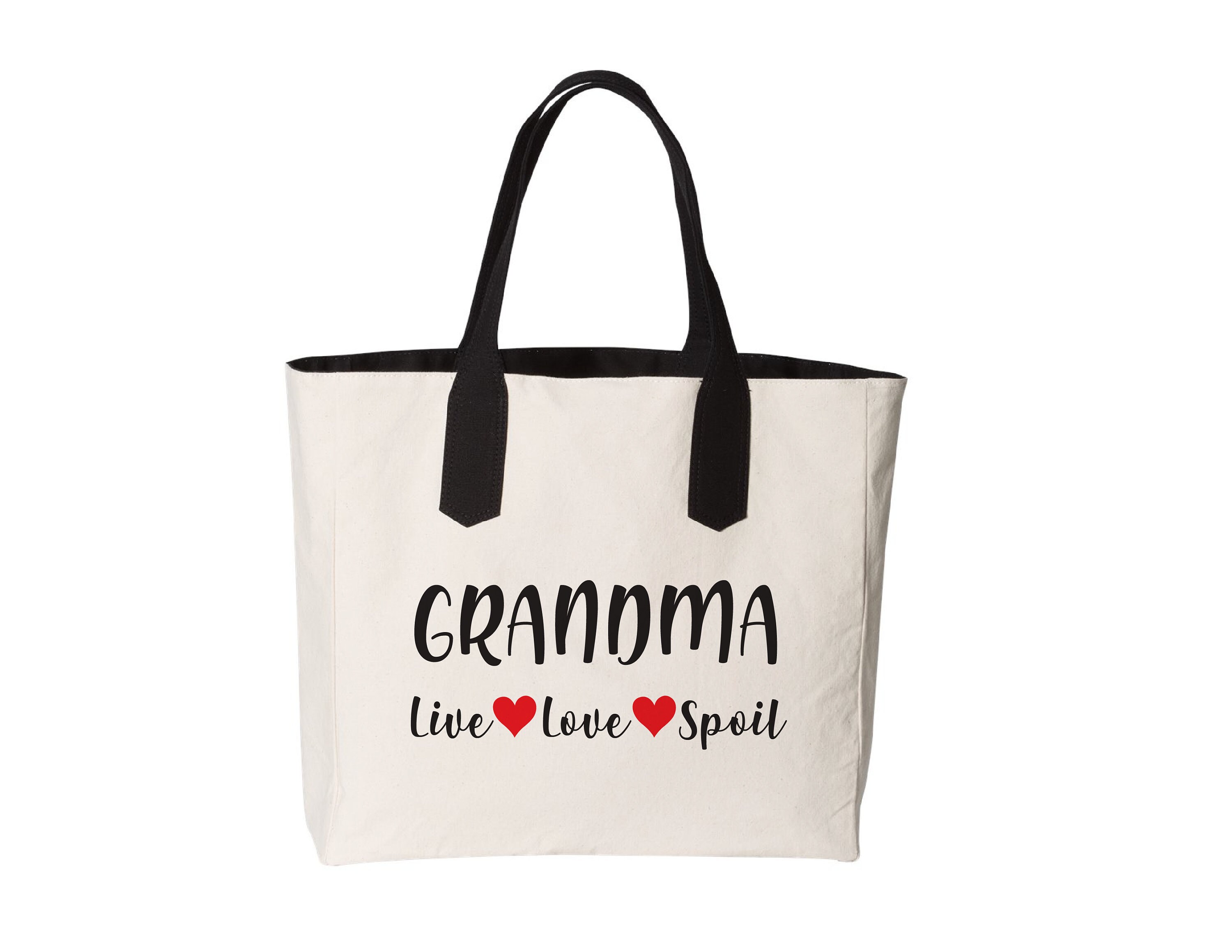 Grandma Tote Bag Grandma Tote Live Love Spoil Tote Bag | Etsy