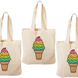 3 Ice Cream Treat Bags, Ice Cream Party Favor Bags, Ice Cream Party Favors, Ice Cream Party Bags, Ice Cream Party Decor, Ice Cream Party