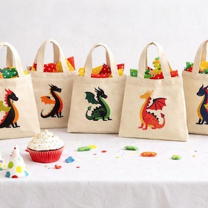 Dragon Party Favor Bags – Set of 6