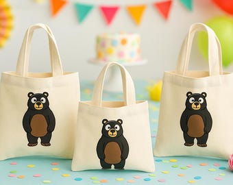 Bolsas de recuerdo para fiesta de ositos - Juego de tres bolsas