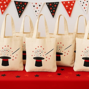 Sacs de cadeau magiques - Cabas en toile de coton, conception Magicien