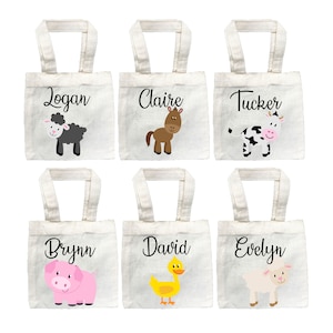 6 Farm Treat Bags, Barnyard Party Bags, Farm Party Favors, Barnyard Treat Bag, Party Favor Bags, Farm Party, Treat Bags, Bags, Barnyard Bags