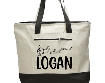 Music Tote Bag, Musician Gift, Piano Book Tote, Music Bag, Piano Bag, Musician, Musician Tote Bag, Bag, Personalized, Custom, Tote, Tote Bag